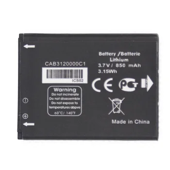 ISUNOO 850mAh CAB3120000C1 Baterie Pentru Alcatel One Touch OT710 OT880 768 OT888A OT880A BeeLine Dual Baterii
